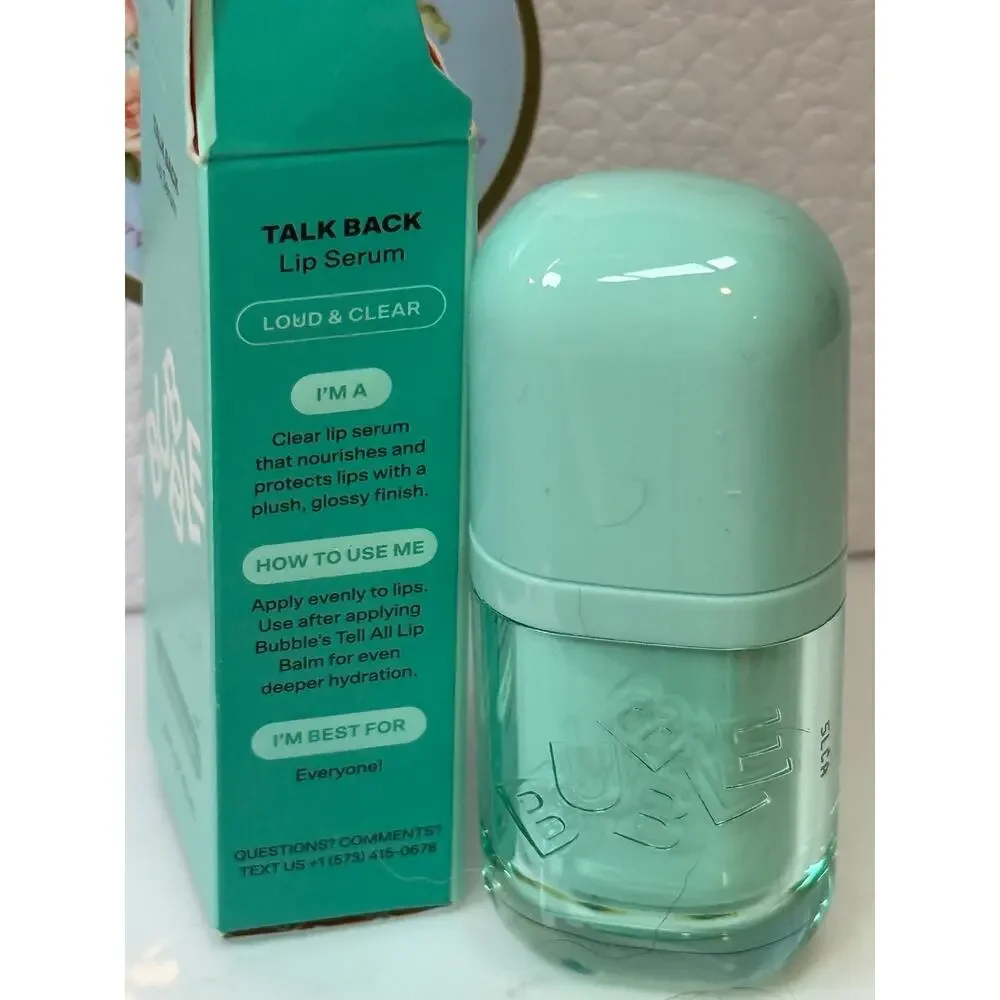 Bubble Talk Back Lip Serum - LOUD & CLEAR - 4.5 mL - NEW in Box